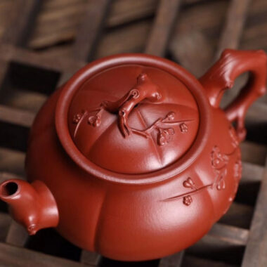 Full Handmade Yixing Zisha Teapot [Jin Mei Pot] (Dahongpao – 190ml)