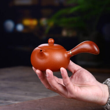 Full Handmade Yixing Zisha Teapot [Tang Yu Pot] (Zhu Ni – 200ml)