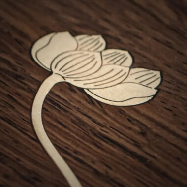 Ebony Copper Frame Tea Tray