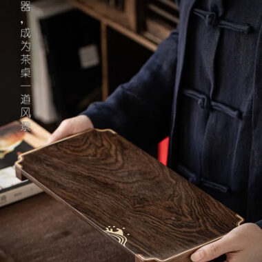 Ebony Copper Frame Tea Tray