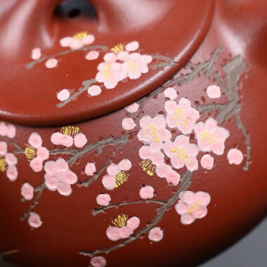 Full Handmade Yixing Zisha Teapot [Jingzhou Shi Piao Pot] (Hong Ni – 280ml)