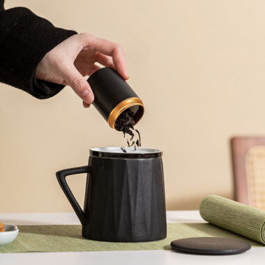 Ceramic Tea Jar | Tea Caddy | Mini Travel Tea Caddy [Tao Yue] 70ml