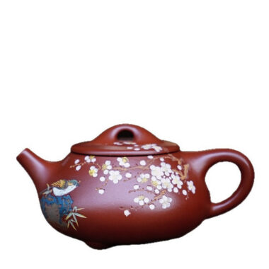 Full Handmade Yixing Zisha Teapot [Jingzhou Shi Piao Pot] (Dahongpao – 280ml)