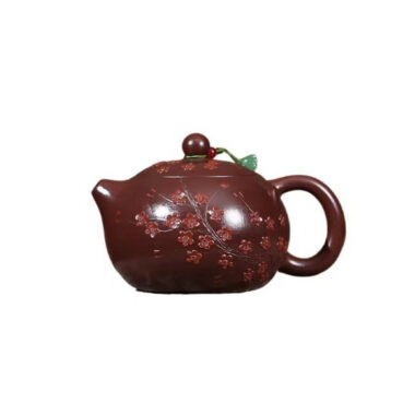Yixing Zisha Teapot [Plum Blossom Xishi] (Zi Zhu Ni – 280ml)