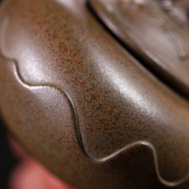 Yixing Zisha Teapot [Ping Ting Pot] (Long Bei Qing Firewood Fired – 190ml)