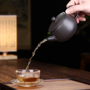 Full Handmade Yixing Zisha Teapot [Hanwa Pot] (Tian Qing Ni – 250ml)