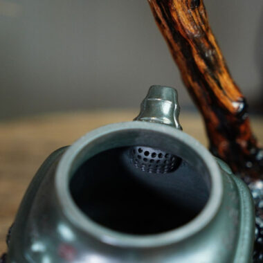Full Handmade Yixing Zisha Teapot [Bamboo Pot] (Long Bei Qing – 320ml) (Rare Clay Type / Last Piece)