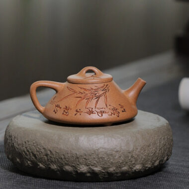 Yixing Zisha Teapot [Breeze Ziye Shi Piao] (Jiang Po Ni – 170ml / Zi Ni – 190ml)