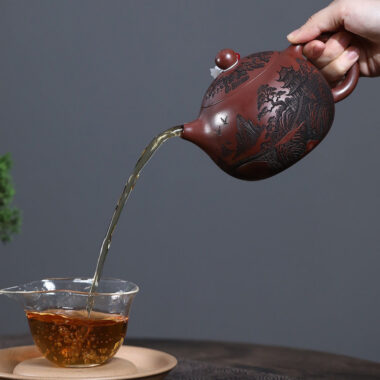 Yixing Zisha Teapot [Qingxianju Xishi] (Long Xue Sha – 500ml)