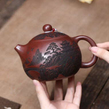 Yixing Zisha Teapot [Qingxianju Xishi] (Long Xue Sha – 500ml)