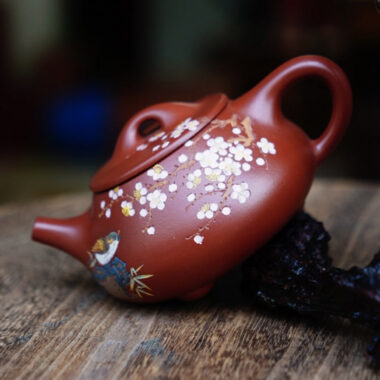 Full Handmade Yixing Zisha Teapot [Jingzhou Shi Piao Pot] (Dahongpao – 280ml)