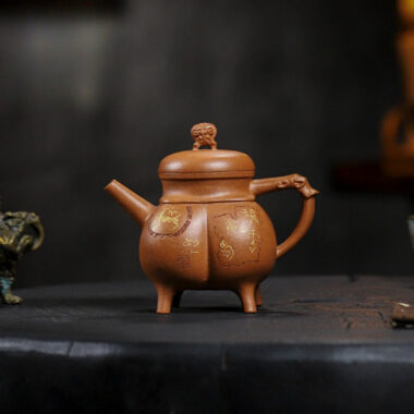 Full Handmade Yixing Zisha Teapot [Shenzhou Fuding] (Jin Jiang Po Ni – 320ml)