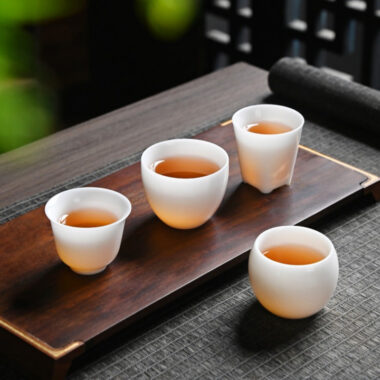 Ice Jade White Porcelain Small Tea Cup 45-50ml