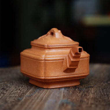 Full Handmade Yixing Zisha Teapot [Sifang Bamboo Pot] (Jiang Po Ni – 200ml)