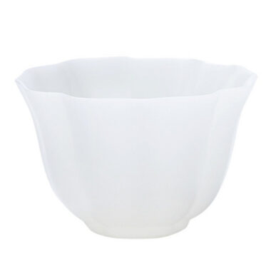 Ice Jade White Porcelain [Petals] Tea Cup 110ml