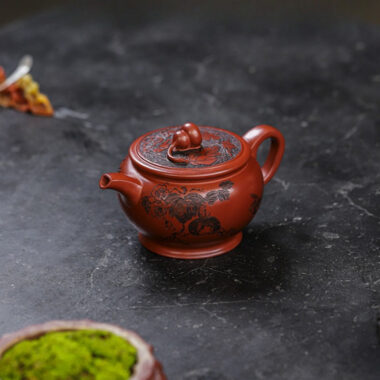 Full Handmade Yixing Zisha Teapot [Good Fortune] (Long Xue Sha – 200ml)