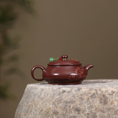 Yixing Zisha Teapot [Plum Blossom Ming Lu] (Zi Zhu Ni – 210ml)