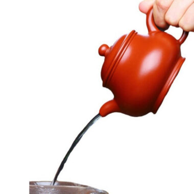 Full Handmade Yixing Zisha Teapot [Gao Pan Pot] (Dahongpao – 220ml)