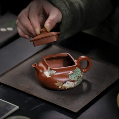 Full Handmade Yixing Zisha Teapot [Shui Meiren] (Hong Jiang Po Ni – 190ml)