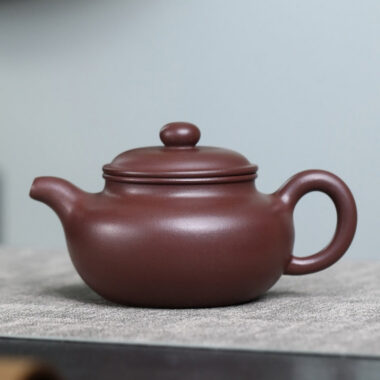 Full Handmade Yixing Zisha Teapot [Fanggu Pot] (Zi Ni – 270ml)