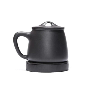 Yixing Zisha Tea Mug with Filter [Teng Long Shi Piao] (Hei Ni – 560ml)