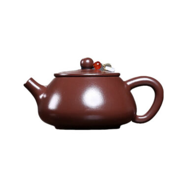 Yixing Zisha Teapot [Ping Gai Shi Piao] (Zi Zhu Ni – 250ml)