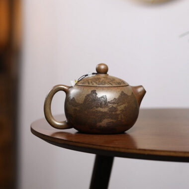 Yixing Zisha Teapot [Jiangshan Ru Hua Xishi] (Chenxiang Ni Firewood Firing – 550ml)