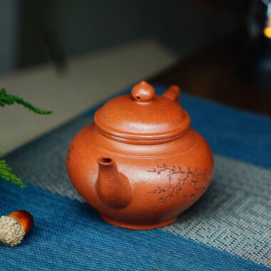 Full Handmade Yixing Zisha Teapot [Xiao Ying Pot] (Li Pi Zhu Ni – 230ml)