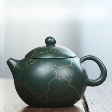 Full Handmade Yixing Zisha Teapot [Bing Wen Wendan Pot] (Minguo Lu Ni- 210ml)