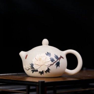 Yixing Zisha Teapot [Peony Xishi] (Bai Duan Ni – 230ml)