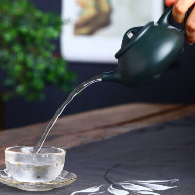 Full Handmade Yixing Zisha Teapot [Jingzhou Shi Piao Pot] (Lu Ni – 200ml)
