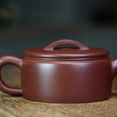 Full Handmade Yixing Zisha Teapot [Hanwa Pot] (Di Cao Qing – 110ml)