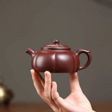 Yixing Zisha Teapot [Lotus Ban Piao] (Zi Ni – 170ml)