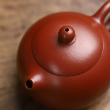 Full Handmade Yixing Zisha Teapot [Xishi Pot] (Zhu Ni – 130ml)