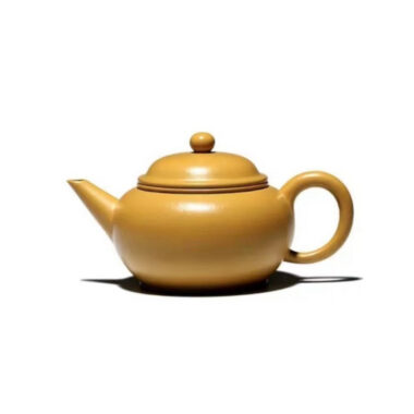 Yixing Zisha Teapot [Mini Shui Ping Pot] (Huangjin Zhu Ni – 120ml)