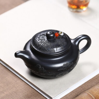 Yixing Zisha Teapot [Shanshui Fanggu] (Shi Huang – 400ml)