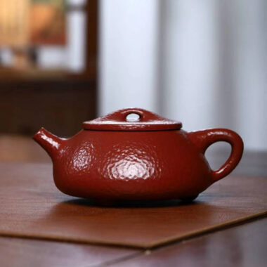 Full Handmade Yixing Zisha Teapot [Jingzhou Shi Piao Pot] (Dahongpao – 220ml)