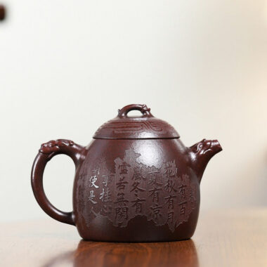 Yixing Zisha Teapot [Dragon Qin Quan] (Long Xue Sha – 380ml)