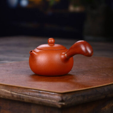 Full Handmade Yixing Zisha Teapot [Tang Yu Pot] (Zhu Ni – 200ml)