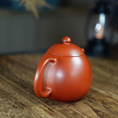 Full Handmade Yixing Zisha Teapot [Dragon Egg Pot] (Zhu Ni – 220ml)