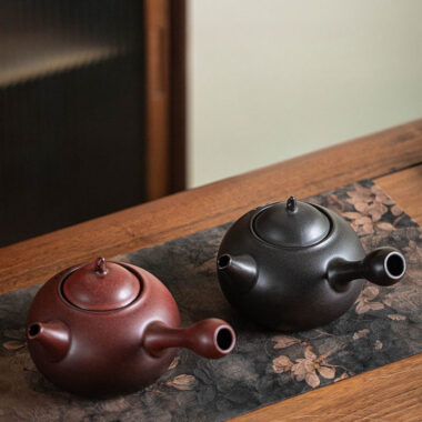 Retro Ceramic Direct Fire Teapot [Ling Xiang Side Handle Pot] 800ml