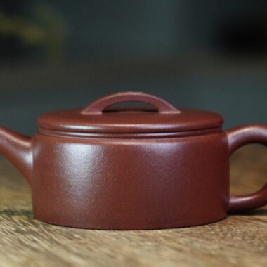 Full Handmade Yixing Zisha Teapot [Hanwa Pot] (Di Cao Qing – 110ml)