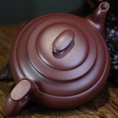 Full Handmade Yixing Zisha Teapot [Shang Xin Qiao Pot] (Di Cao Qing – 260ml)