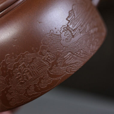 Full Handmade Yixing Zisha Teapot [Niu Gai Lianzi Pot] (Zi Ni – 230ml)