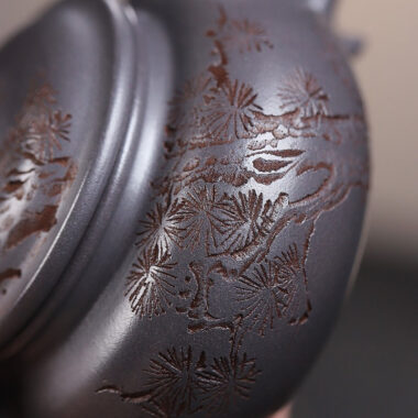 Yixing Zisha Teapot [Songzhi Fanggu] (Ting Qing Ni – 250ml)