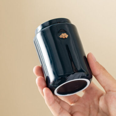 Ceramic Tea Jar | Tea Caddy | Mini Travel Tea Caddy [Somersault Cloud] 90ml