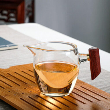 Flora Glass Fair Cup with Stainless Steel Stainer 350ml