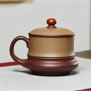 Yixing Zisha Tea Mug [Moon Shadow] (Duan Ni / Zi Ni – 470ml)