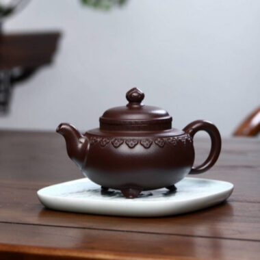 Full Handmade Yixing Zisha Teapot [Yun Jian Ruyi Pot] (Shi Hong – 320ml)
