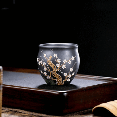 Full Handmade Yixing Zisha Master Tea Cup Gift Set [Dark Fragrance]